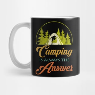 Camping Quote Retro Mug